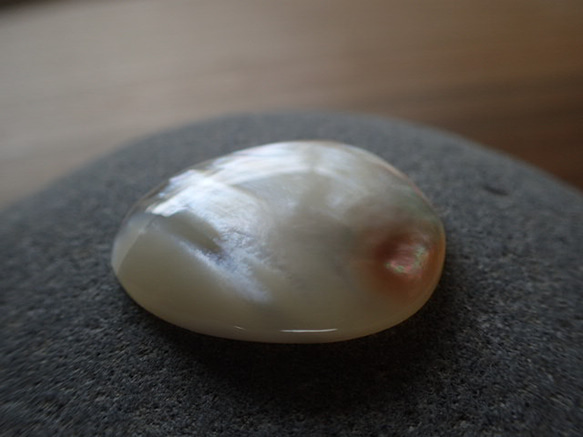 黑色珍珠貝母零件無孔水滴型 第2張的照片