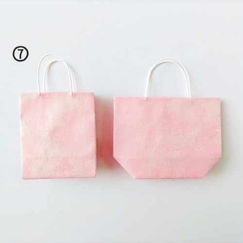桜柄のミニ紙袋 1枚から購入OK！メッセージタグ付き【受注製作