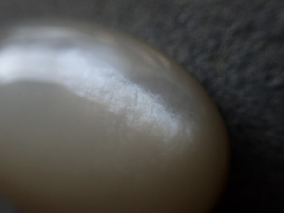 黑色珍珠母無孔橢圓形零件 第9張的照片
