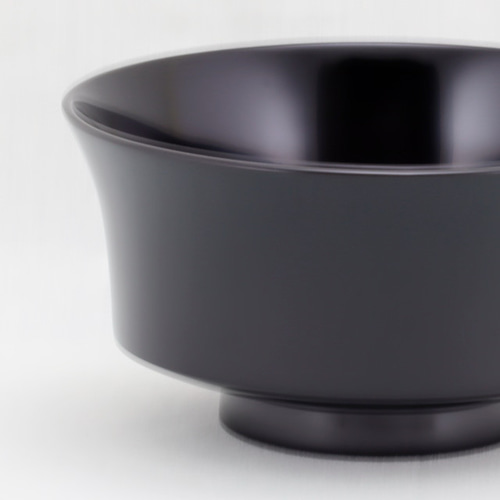 伝統工芸 輪島塗 夫婦飯椀「ペア～角型 無地」 【12-1】 お椀