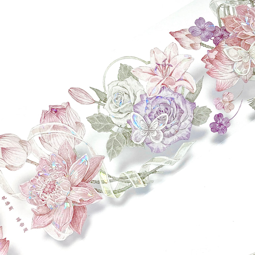 海外マスキングテープ 薔薇 花 切り売り 装飾マステ マステ