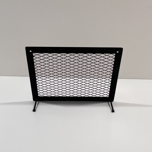 シンプルアイアンのメッシュディスプレイスタンド エキスパンドスタンド 卓上ディスプレイスタンド 観葉植物掛け