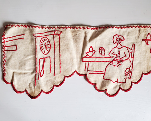 フランスヴィンテージ 刺繍リボントリム おうち時間 161cm リボン