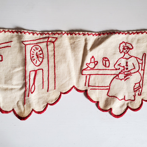 フランスヴィンテージ 刺繍リボントリム おうち時間 161cm リボン