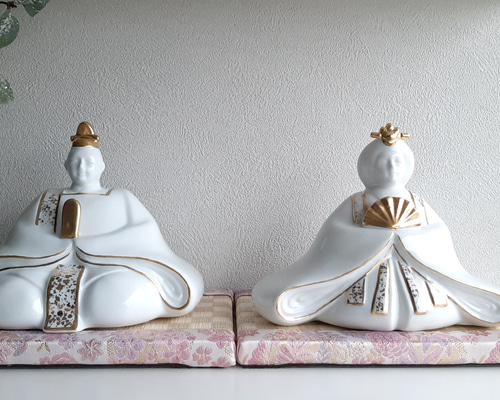 雛人形や透かし皿など　白磁まとめ売り 立ち雛 ポーセラーツ 白磁 アウトレット 置物 節句 雛人形 ひな人形