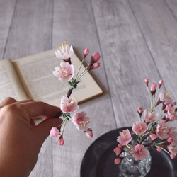 ◆粘土のお花◆　桜　オルリム・シングルベース　S932 8枚目の画像