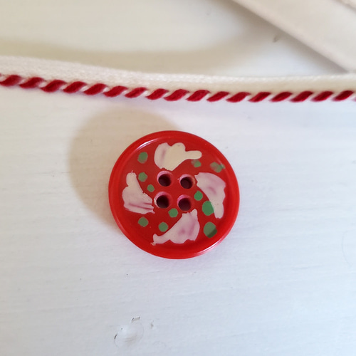 フランスヴィンテージ ハンドペイントボタン 18mm ボタン Mon Atelier  