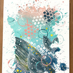 アクリル画テクスチャーアートno.980原画抽象画キャンバスアート