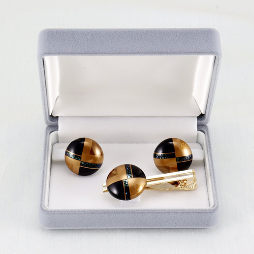 伝統工芸 輪島塗 ネクタイピン「クォーター蒔絵」 【24-1】 その他