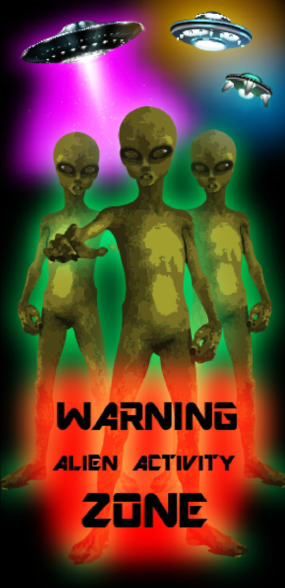 エイリアン UFO 宇宙人 未確認飛行物体 ホラー エリア51 店舗 自宅 ランプ 照明 看板 置物 雑貨 ライトBOX 6枚目の画像