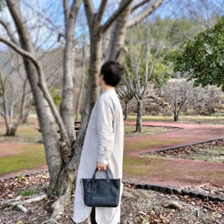 mainichi tote shoulder　黒　オイルヌメ（シュリンク） 14枚目の画像