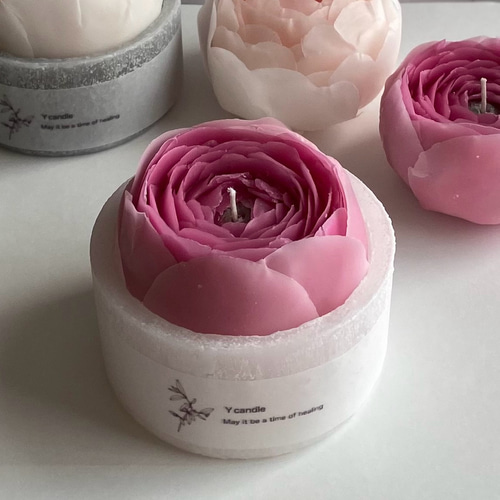 再販売⭐︎人気の薔薇のキャンドル♪色と香りが選べます【受注