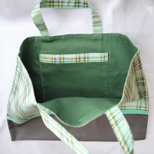 新品レッスンバッグ完売品 グリーンチェック トートバッグ 4570189198097_01.jpg?v=1756957723