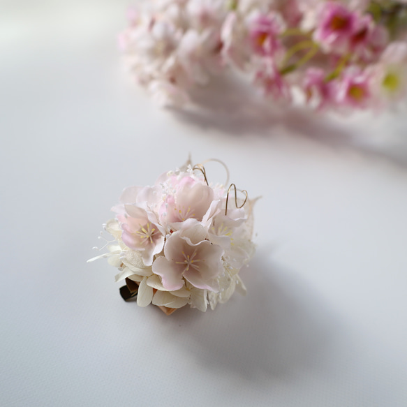 【C132】桜のコサージュ　コサージュ　ブローチ　卒業式　卒園式　入学式　入園式　結婚式　フォーマル 8枚目の画像