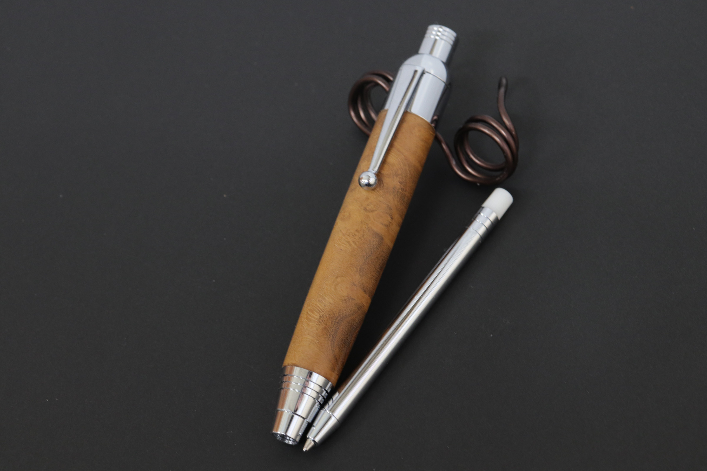 桑ワンポイント瘤スケッチペンシル5.6mm プラスボールペンインサート付き