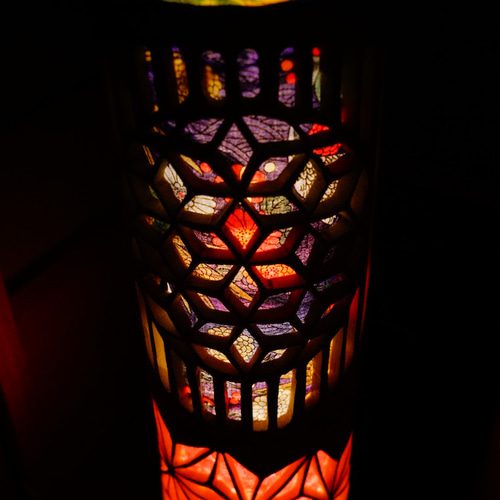 ★竹灯り・竹あかり・竹灯籠　～～ 癒しの灯り　華衣ライン★蒼★～～ 竹灯り・竹あかり・竹灯籠 ～～ 癒しの灯り 華衣ライン☆鞠華