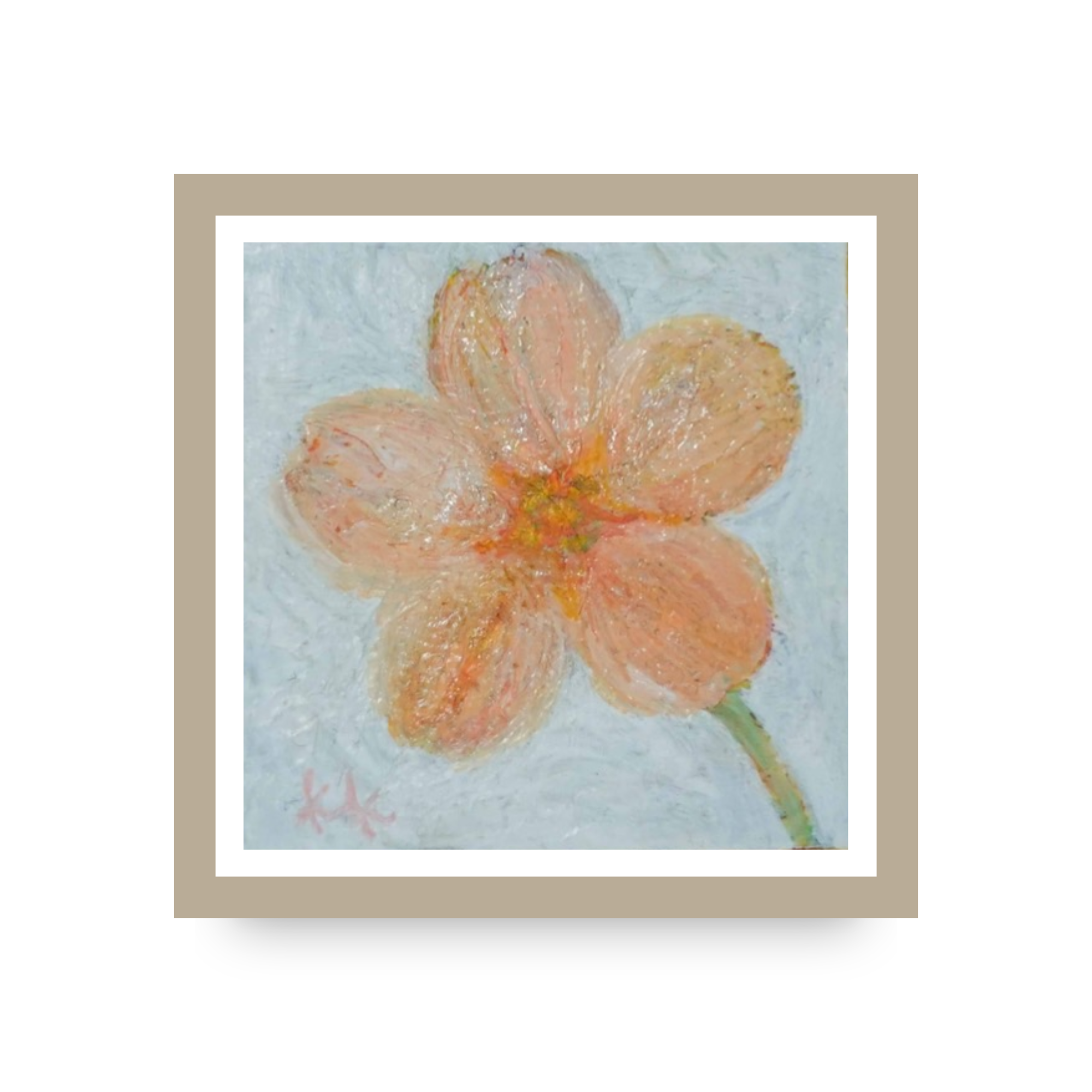 油絵(自作) 幻想的な、世界で1枚しかない油絵です。粗い筆遣い