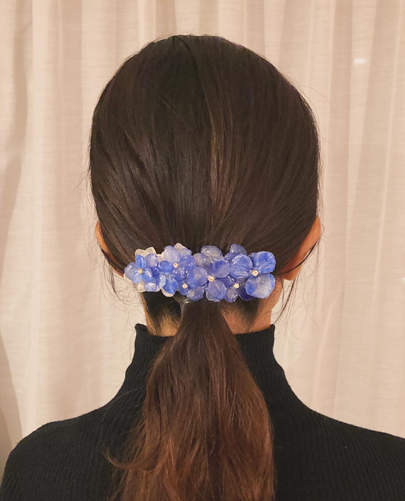 紫陽花　ヘアクリップ　大 16枚目の画像