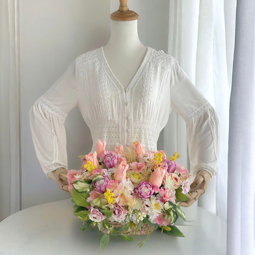 光触媒 チューリップの春アレンジメント アーティフィシャルフラワー