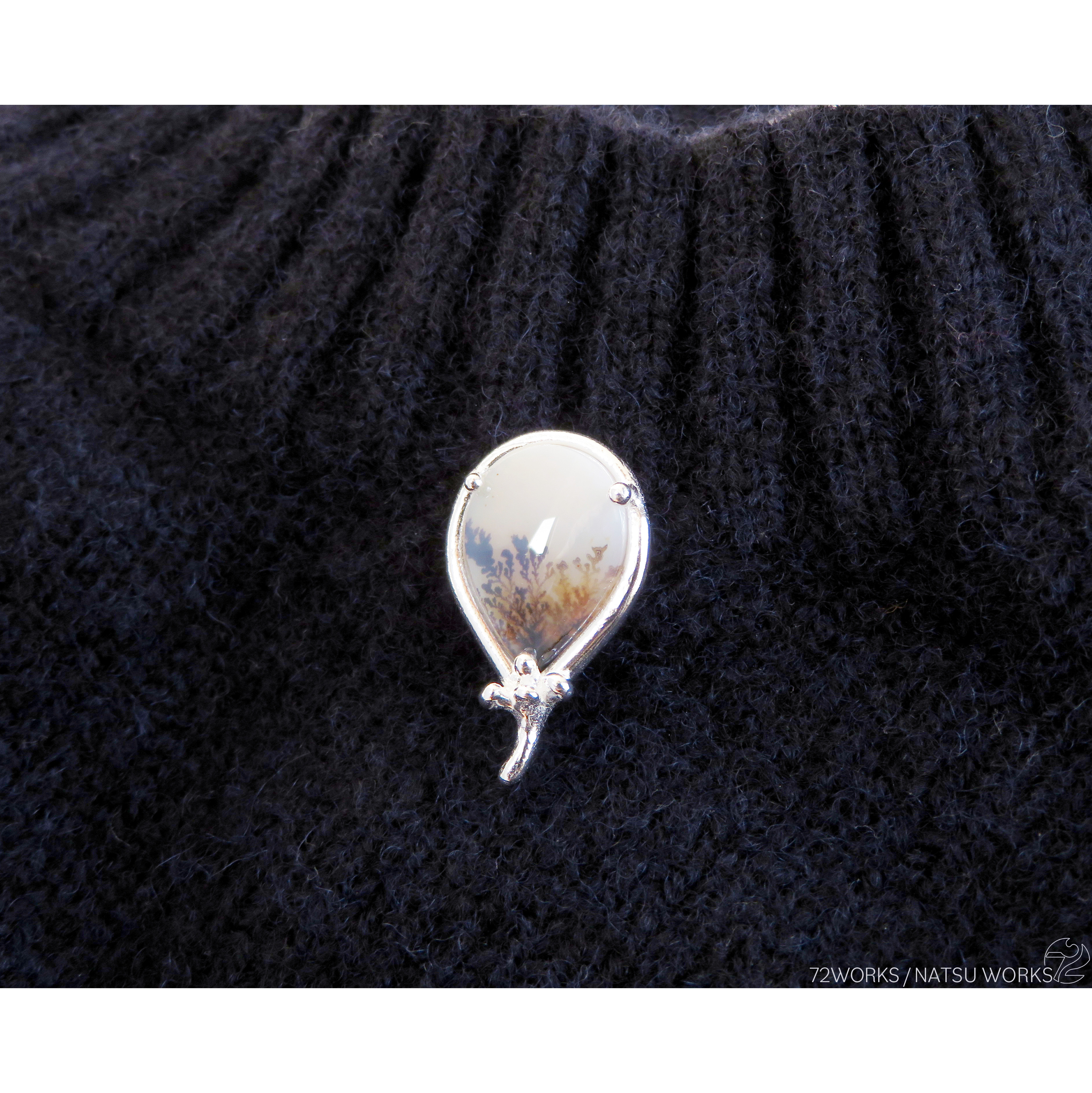 デンドリティック アゲート ブローチ / Dendritic Agate Brooch