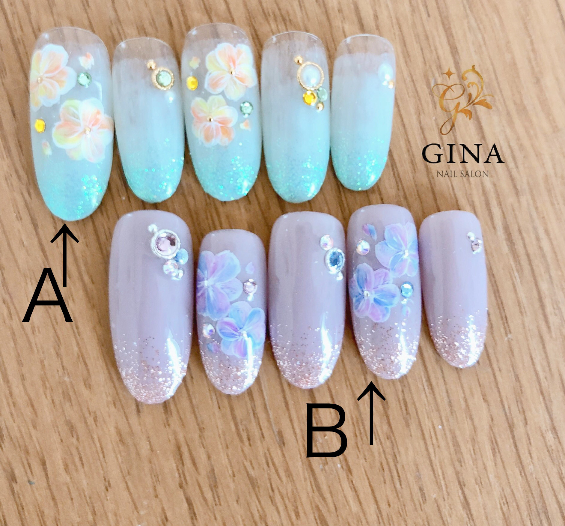 ネイルチップ/花柄/大人かわいい/春/卒業式/入学式 4,675円