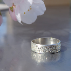 春風の指輪（桜彫） /SPRING WIND RING 6枚目の画像