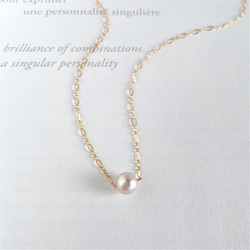 櫻花粉紅淡水珍珠設計鏈吊飾 (k14gf) 第10張的照片