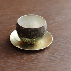 真鍮プレーン小皿φ75 〜中国茶托に〜 1枚目の画像