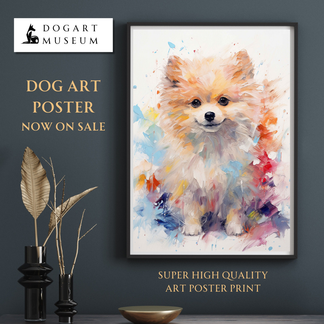 新素材新作 ポメラニアン　犬　アート　アンティーク　ヨーロッパ　絵 マイセン meissen 絵画
