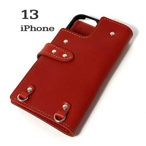 iPhone13 ケース 手帳型 手帳型ケース 赤 レッド カードケース付 iPhone13Pro ケース 手帳型 レッド iPhone 13 Pro 手帳型ケース