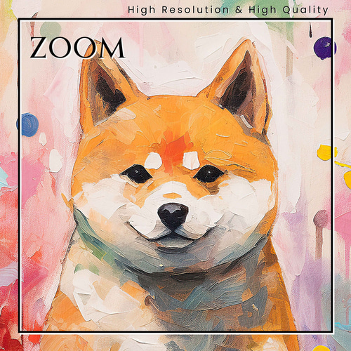 まなざし - 柴犬の子犬 No.2】ジークレー版画＊名入れOK！アート