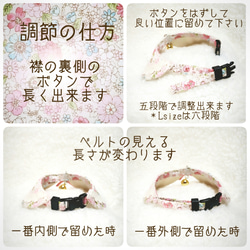 生成＊イチゴいっぱいの丸襟首輪   猫・犬用 4枚目の画像