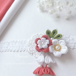 白いお花のパッチンピン♡ ピンズ ピン バッジ ブローチ バッヂ エナメル ( 花 フラワー 白花