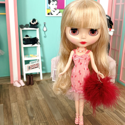 ハート ビーズ ネックレス リカちゃん ブライス その他人形 H's made