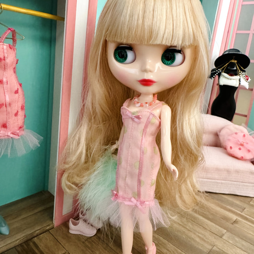 ハート ビーズ ネックレス リカちゃん ブライス その他人形 H's made