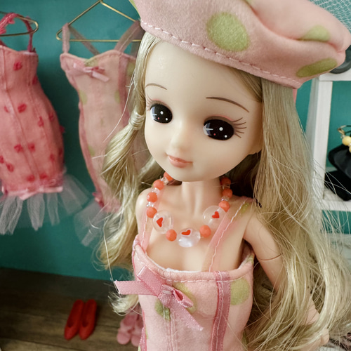 ハート ビーズ ネックレス リカちゃん ブライス その他人形 H's