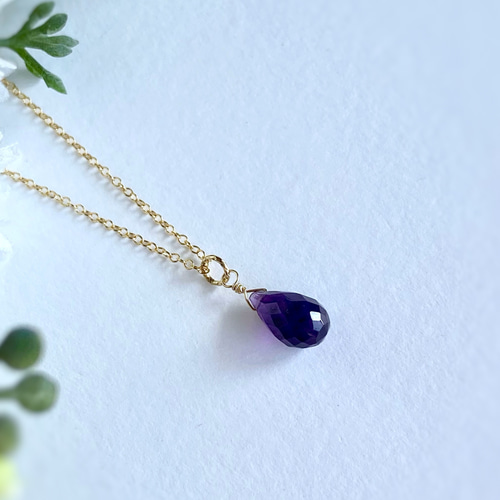 紫水晶　アメジスト ネックレス 水晶（クリスタル）黄水晶（シトリン）紫水晶（アメジスト）5ct
