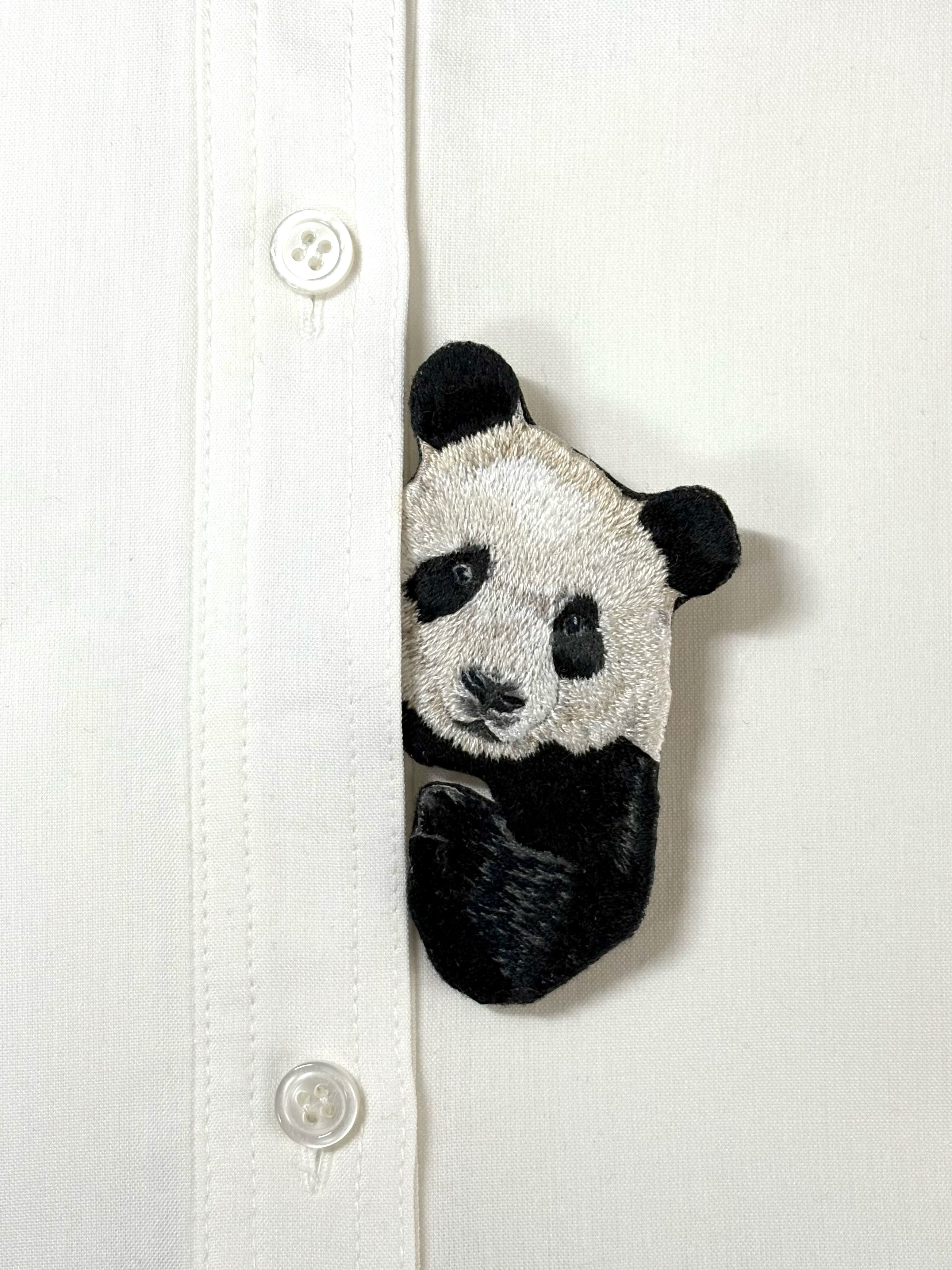 [専用　こり様]ブローチ 刺繍 ハンドメイド パンダ ＊コメント必須 フェルト