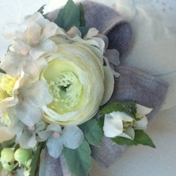 優しい色のお花たち  （コサージュ、入学、卒業、結婚式、バックチャーム） 6枚目の画像