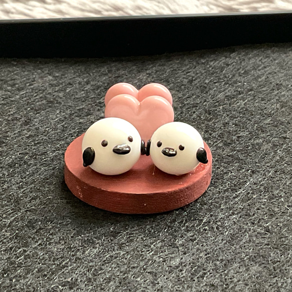 手づくりガラス　シマエナガカードスタンド 人気・おすすめ｜使いやすい・旅行におすすめ 品質保証 全国発送 正規品・日本国内発送・安心保証付き