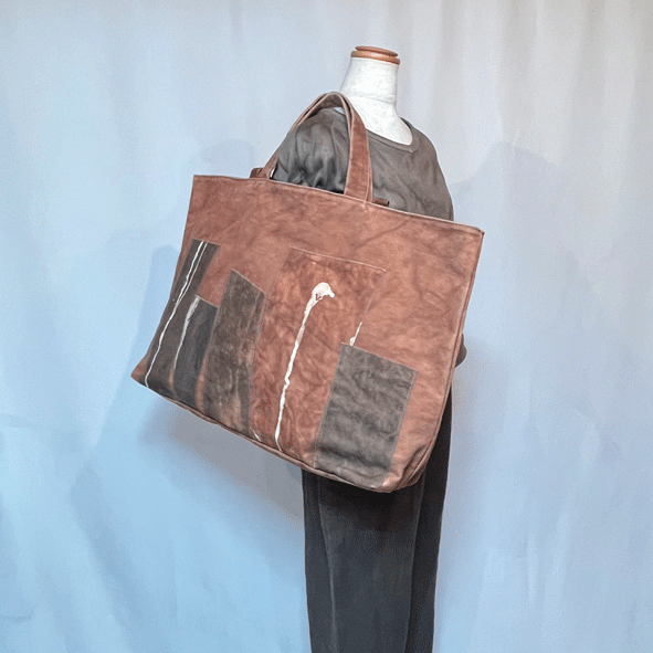 柿渋染めツーウエービッグバッグ24009