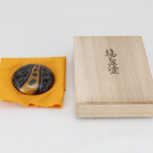 伝統工芸 輪島塗 ペンダント「玉虫文様蒔絵～流水」 【42】 ネックレス