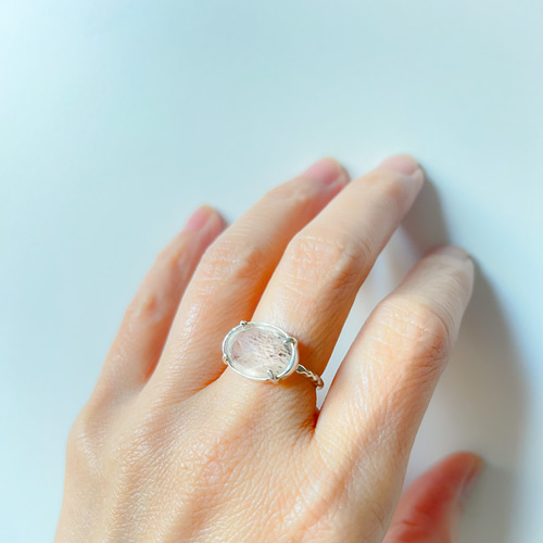 ムーンストーン/クリスタルタブレットリング RG21-155 指輪・リング