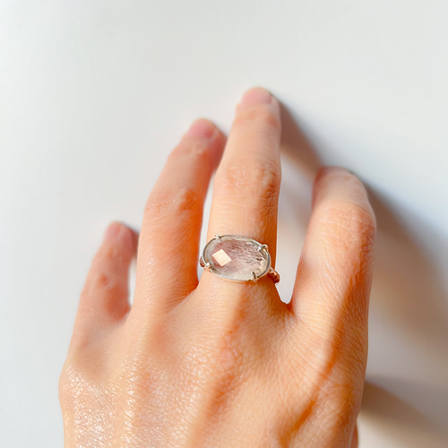 ムーンストーン/クリスタルタブレットリング RG21-155 指輪・リング