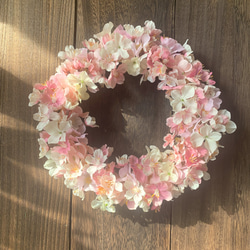 和室にも　桜のふわふわリース　 2枚目の画像