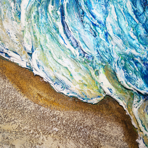 油絵 絵画 【海の砂浜】 | HIROSHI1990