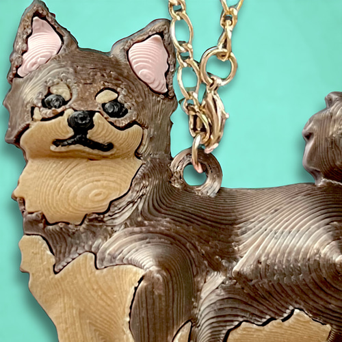 チワワ メタル樹脂製 バッグチャーム 又は ブローチ いずれか1頭