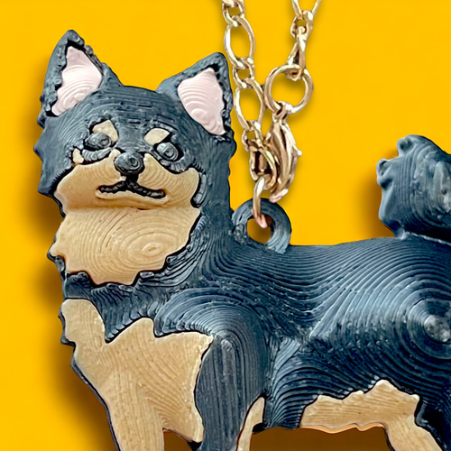 チワワ メタル樹脂製 バッグチャーム 又は ブローチ いずれか1頭