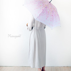 【盛開的傘】垂枝櫻花 櫻花粉色 【花雪原創】防水 第6張的照片