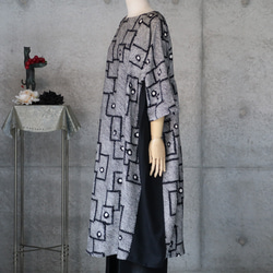 絞りのワンピース   フリーサイズ  着物リメイク　kimono 4枚目の画像